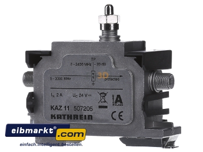 Front view Kathrein KAZ 11 Surge protection for signal systems
