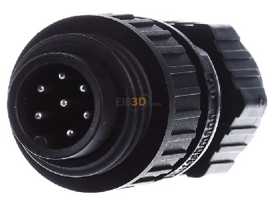Front view Hirschmann CA 6 LS Circular connector for field assembly 
