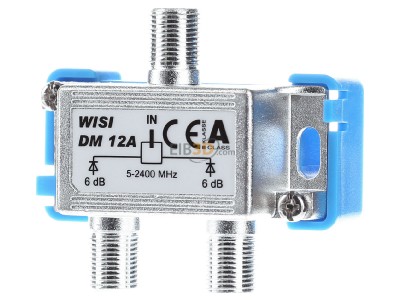 Front view Wisi DM12A Tap-off and distributor 2 output(s) 
