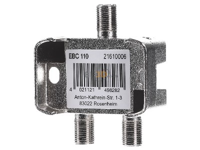 Ansicht hinten Kathrein EBC 110 F-Verteiler 2-fach 5-2400 MHz 