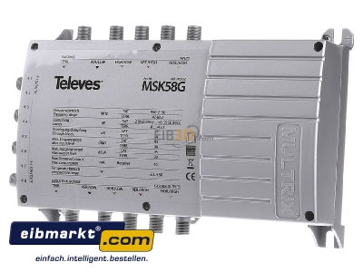 Frontansicht Televes 745932 Multischaltererweiterung 8 Teilnehmer MSK58G