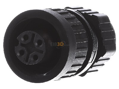 Front view Hirschmann CA 3 LD Circular industrial connector 
