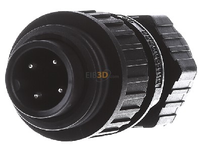 Front view Hirschmann CA 3 LS Circular industrial connector 
