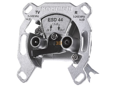 Front view Kathrein ESD 44 Antenna loop-through socket for antenna 
