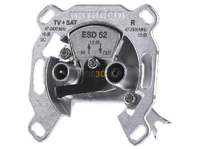 Front view Kathrein ESD 52 Antenna loop-through socket for antenna 
