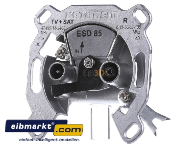 Frontansicht Kathrein ESD 85 Antennensteckdose 2fach Einzelanschlussdose 