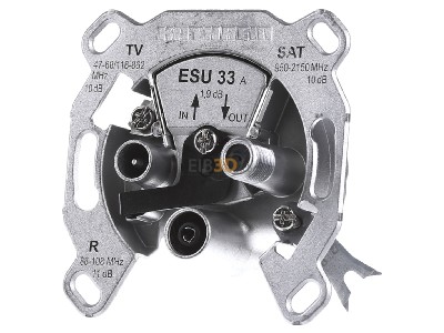 Front view Kathrein ESU 33 Antenna loop-through socket for antenna 
