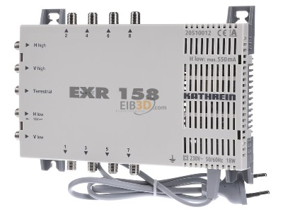 Frontansicht Kathrein EXR 158 Multischalter mit Netzteil 