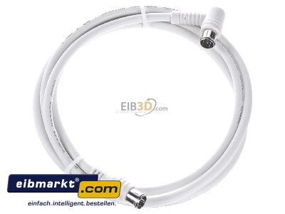 View top left Televes X2075 Coax patch cord F-Quick connector 1,5m
