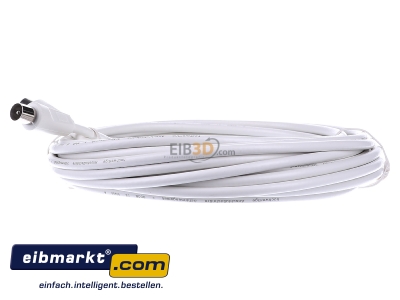 View on the right Televes (Preisner) TAK 90100 G Coax patch cord IEC connector 10m 

