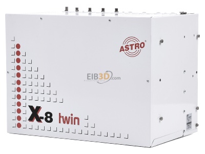 Front view Astro Strobel X-8 Basis twin Head end station max. 8 modules 
