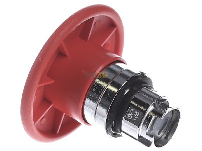 View on the right Schneider Electric ZB4BR4 Mushroom-button actuator red IP66 
