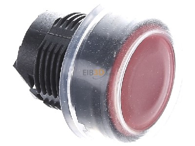 Ansicht oben links Schneider Electric ZB5APA4 Frontelement, rot, flach Drucktaster D22mm 