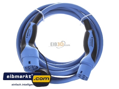 Ansicht oben vorne Mennekes E-Mobil. 36247 Ladekabel Mode 3 Typ 2 32A 3PH 7,5m 