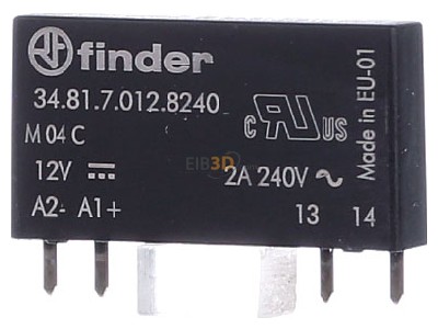 Frontansicht Finder 34.81.7.012.8240 Relais 1S, 2A 