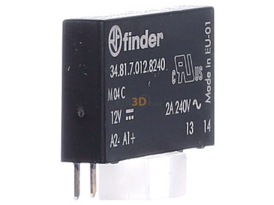 Ansicht links Finder 34.81.7.012.8240 Relais 1S, 2A 