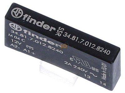 Ansicht oben vorne Finder 34.81.7.012.8240 Relais 1S, 2A 