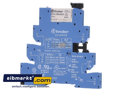 Frontansicht Finder 39.31.0.024.4060 Koppelrelais-MasterPlus 1W, 6A 