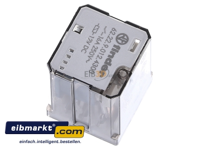 Ansicht oben links Finder 62.22.9.012.4300 Relais 2S, 16A 