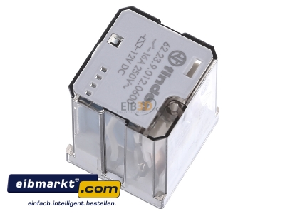 Ansicht oben links Finder 62.23.9.012.0600 Relais 3S, 16A 