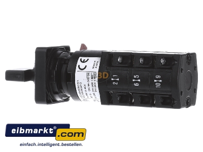 Ansicht rechts Schneider Electric K10F013QCH Stufenschalter 3 Stufen, m.Null. 
