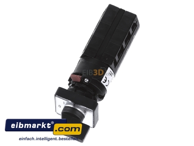 Ansicht oben vorne Schneider Electric K10F013QCH Stufenschalter 3 Stufen, m.Null. 