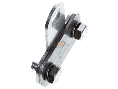 Ansicht oben links Dehn KS 200 B11.11 FL30X4 Klemmst�ck NIRO D11mm V2A 