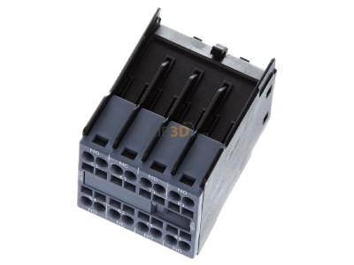 View up front Siemens 3RH2911-2XA31-0MA0 Auxiliary contact block 3 NO/1 NC 
