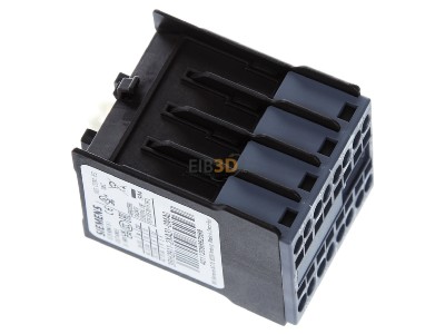 View top left Siemens 3RH2911-2XA31-0MA0 Auxiliary contact block 3 NO/1 NC 
