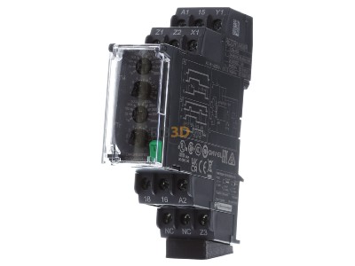 Front view Schneider Electric RE22R1AKMR Timer relay 10...108000s AC 24...240V 
