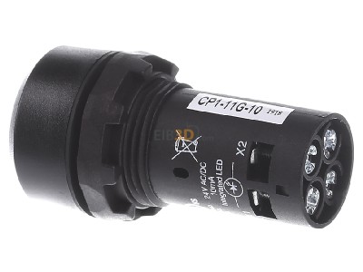 View on the right ABB CP1-11G-10 Complete push button green 
