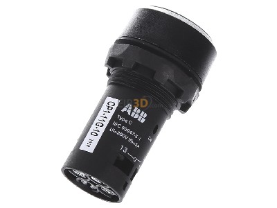 Top rear view ABB CP1-11G-10 Complete push button green 
