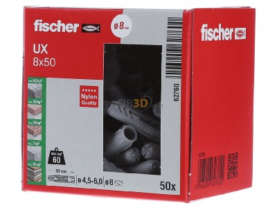 Frontansicht Fischer DE UX 8 x 50 Universald�bel 8x50 
