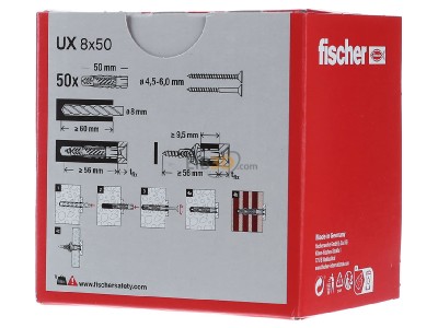 Ansicht hinten Fischer DE UX 8 x 50 Universald�bel 8x50 