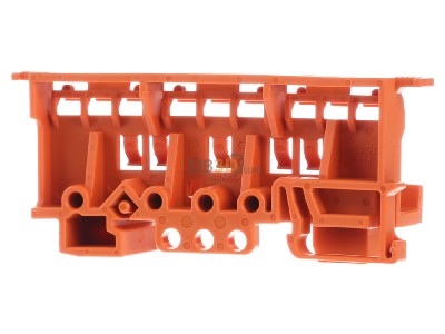 Frontansicht WAGO 221-500 Befestigungsadapter f. Serie 22, orange 