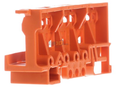 Ansicht links WAGO 221-500 Befestigungsadapter f. Serie 22, orange 