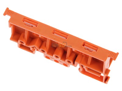 Ansicht oben vorne WAGO 221-500 Befestigungsadapter f. Serie 22, orange 