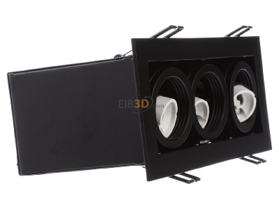 Ansicht links SLV 115530 Einbauleuchte schwarz 