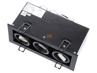 Ansicht oben vorne SLV 115530 Einbauleuchte schwarz 