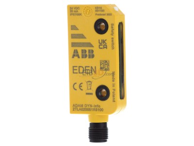 Back view ABB 2TLA020051R5100 Transponder safety proximity switch 15mm 
