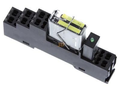 Top rear view Weidmller RCIKITZ24VDC2COLDFG Switching relay DC 22,8...38,4V 
