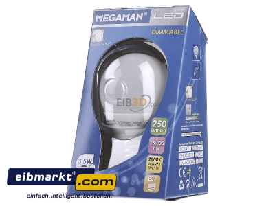 Frontansicht IDV (Megaman) MM 21011 LED-Tropfenlampe E27 3,5W 828 