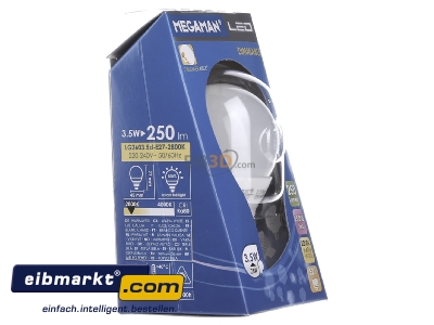 Ansicht links IDV (Megaman) MM 21011 LED-Tropfenlampe E27 3,5W 828 