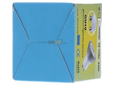 Ansicht hinten Scharnberger+Has. 36045 Power-LED 50x50mm 230VAC GU10 3x1W wws 