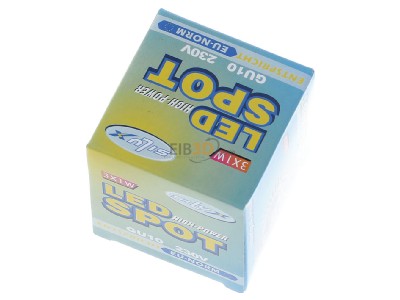 Ansicht oben vorne Scharnberger+Has. 36045 Power-LED 50x50mm 230VAC GU10 3x1W wws 