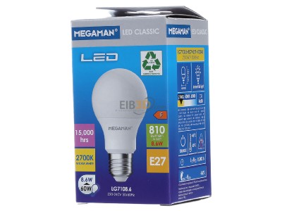 Ansicht hinten IDV MM 21045 LED-Standardlampe E27 9,5W 828 