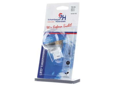 Frontansicht Scharnberger+Has. 34852 LED-Reflektorlampe MR16 GU5,3 12VDC blau 30 