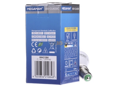 Back view IDV MM 21084 LED-lamp/Multi-LED 220...240V E14 white 
