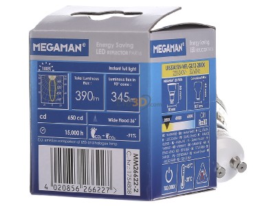 Back view IDV MM26622 LED-lamp/Multi-LED 220...240V GU10 white 

