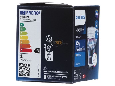View on the left Philips Licht MLEDspotEx #70755500 LED-lamp/Multi-LED 220...240V GU10 white MLEDspotEx 70755500
